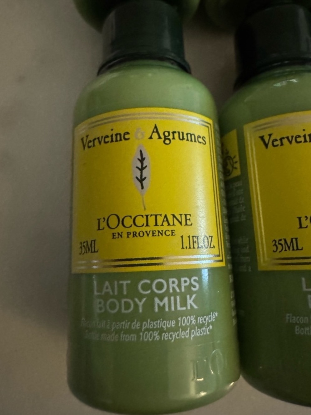 L'Occitane Verveine & Agrumes Green Body Milk Travel Mini 1oz  x1 NEW!